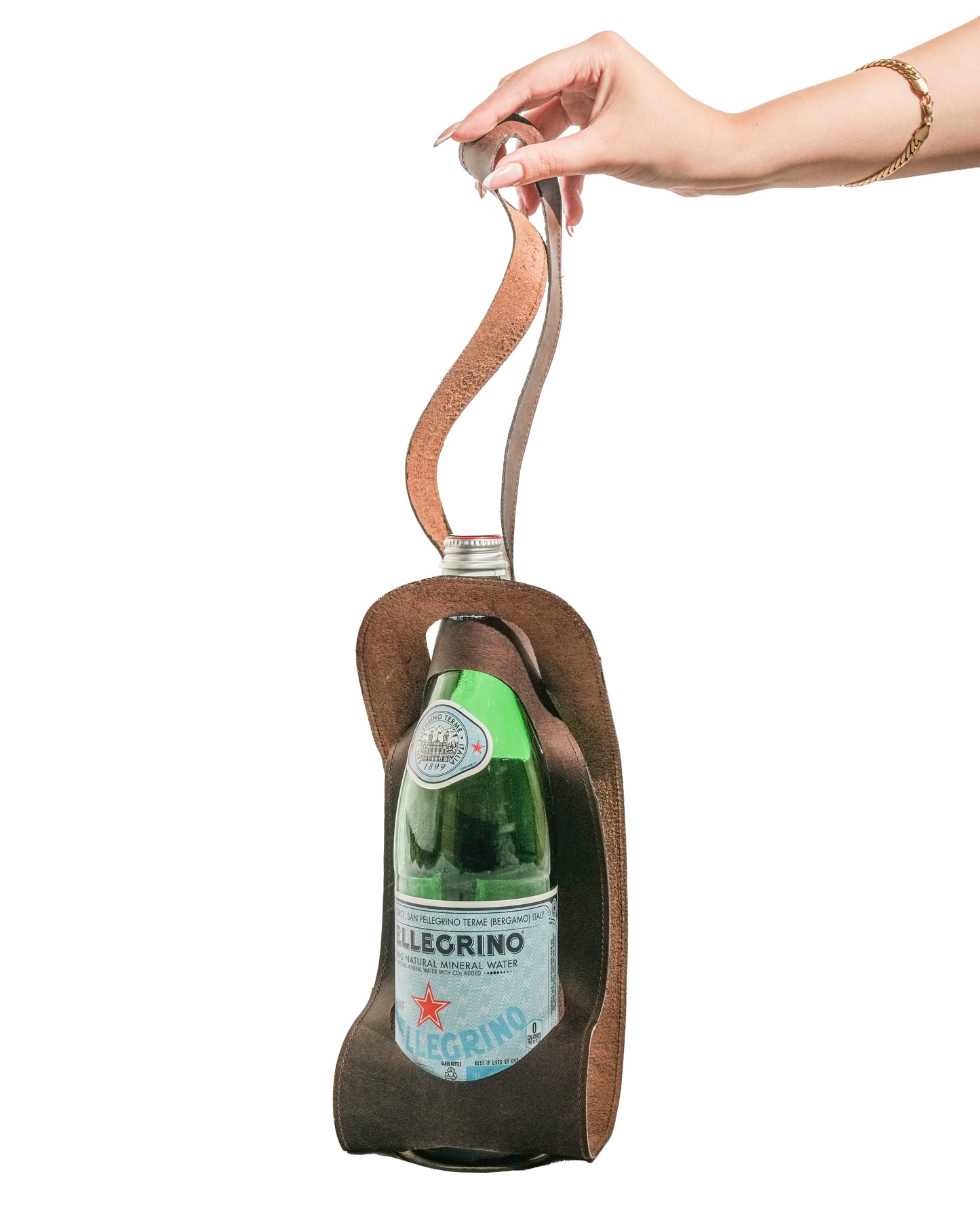 Water Bottle Leather Holder